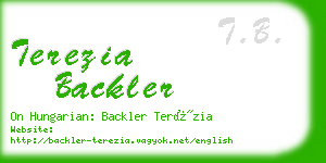 terezia backler business card